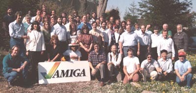Sassenrath at Amiga (front, right of sign)