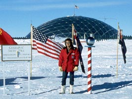 Sassenrath at South Pole, 1982